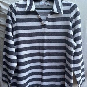 Black and White Striped Sweater
